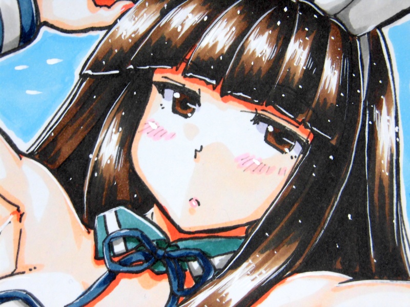 色紙 初雪バニー(3)