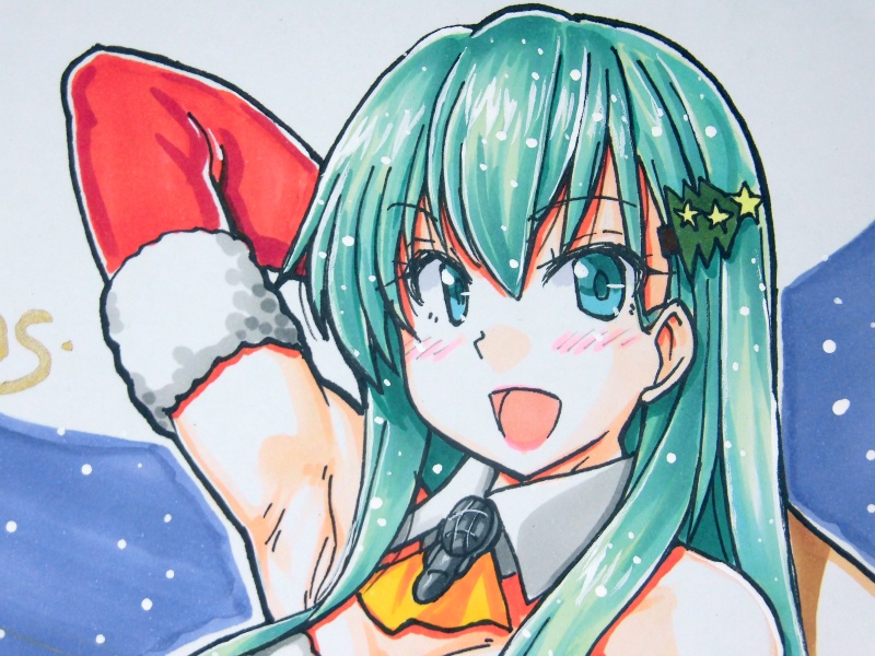 色紙 鈴谷クリスマスVer(18)