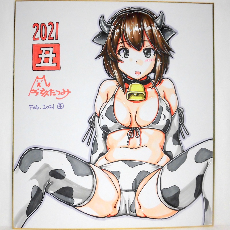色紙 速吸牛柄ビキニ(4)