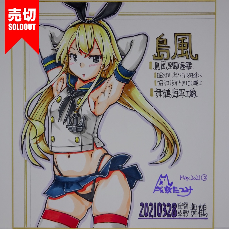 色紙 島風 HY65(14)