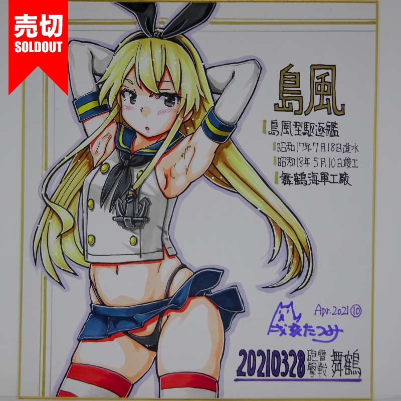 色紙 島風 HY65(14)