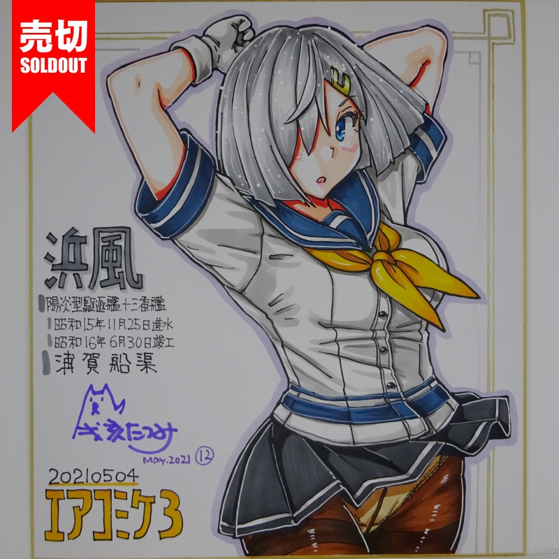 色紙 浜風 AC3(18)