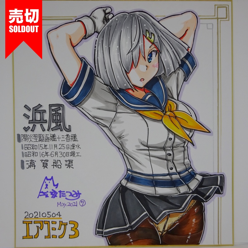 色紙 浜風 AC3(18)