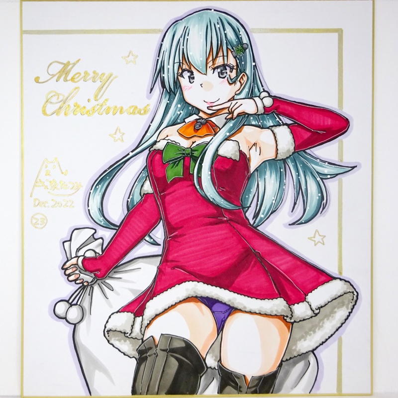 色紙 2022クリスマス鈴谷(1)~(27)