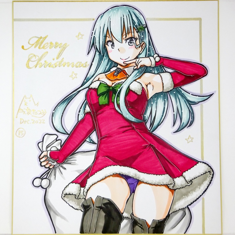 色紙 2022クリスマス鈴谷(1)~(27)