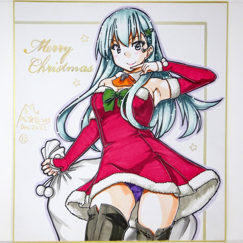 色紙 2022クリスマス鈴谷(1)~(27)