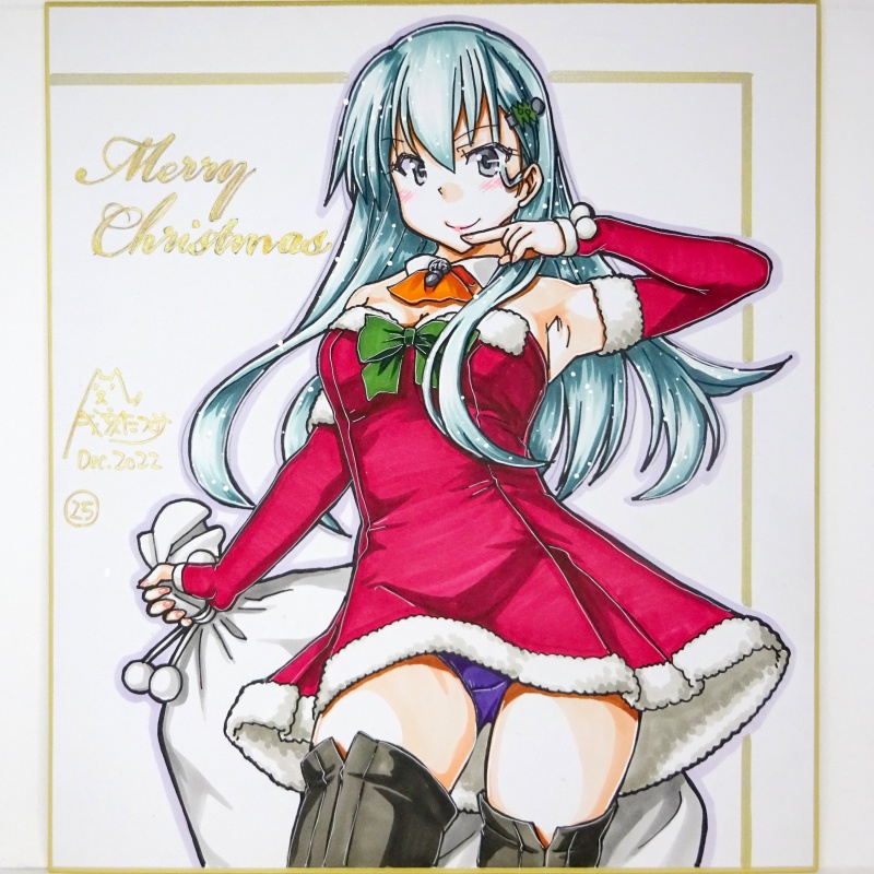 色紙 2022クリスマス鈴谷(1)~(27)