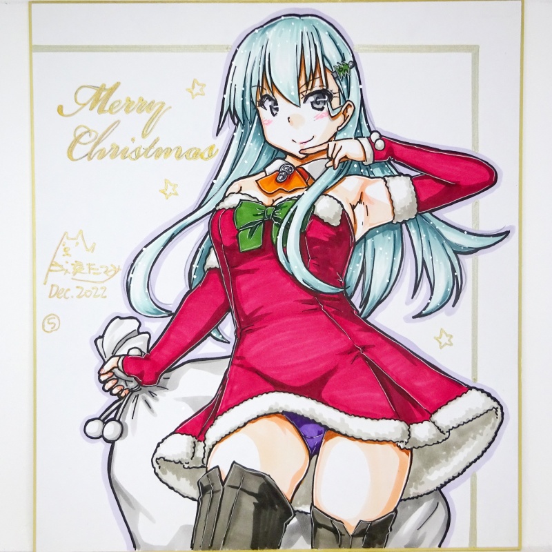 色紙 2022クリスマス鈴谷(1)~(27)