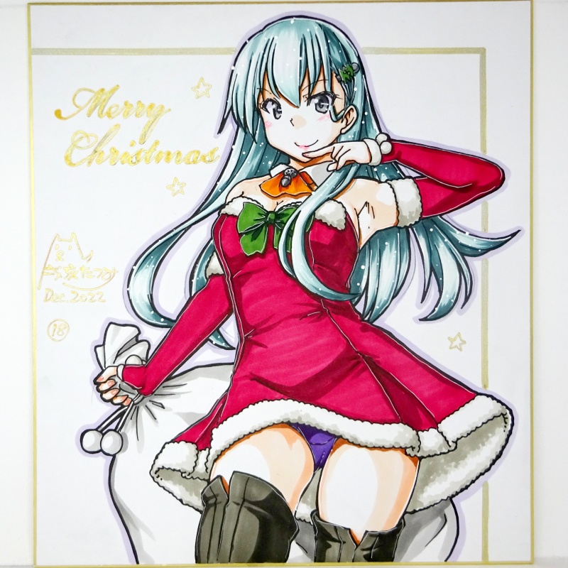 色紙 2022クリスマス鈴谷(1)~(27)