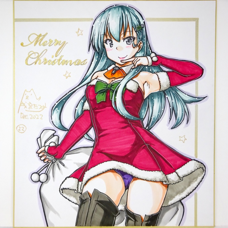 色紙 2022クリスマス鈴谷(1)~(27)