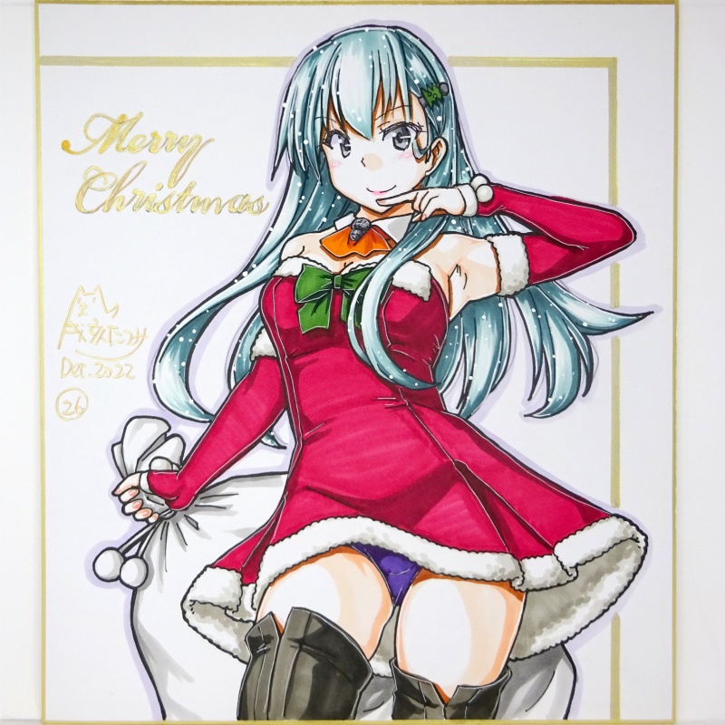 色紙 2022クリスマス鈴谷(1)~(27)