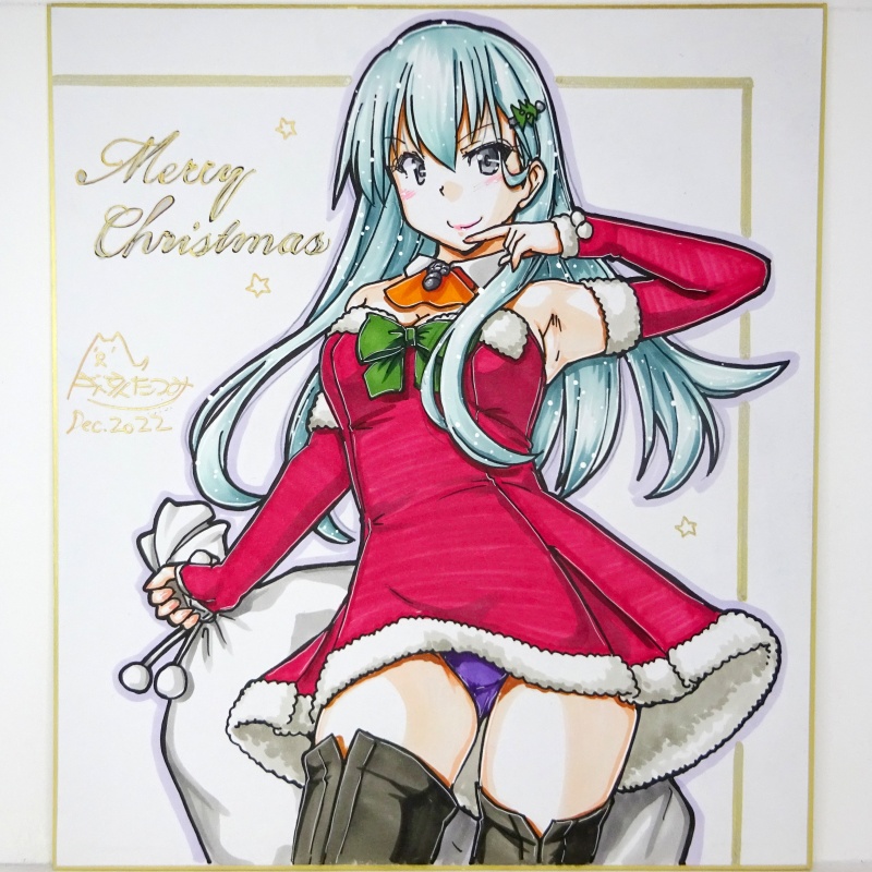 色紙 2022クリスマス鈴谷(1)~(27)