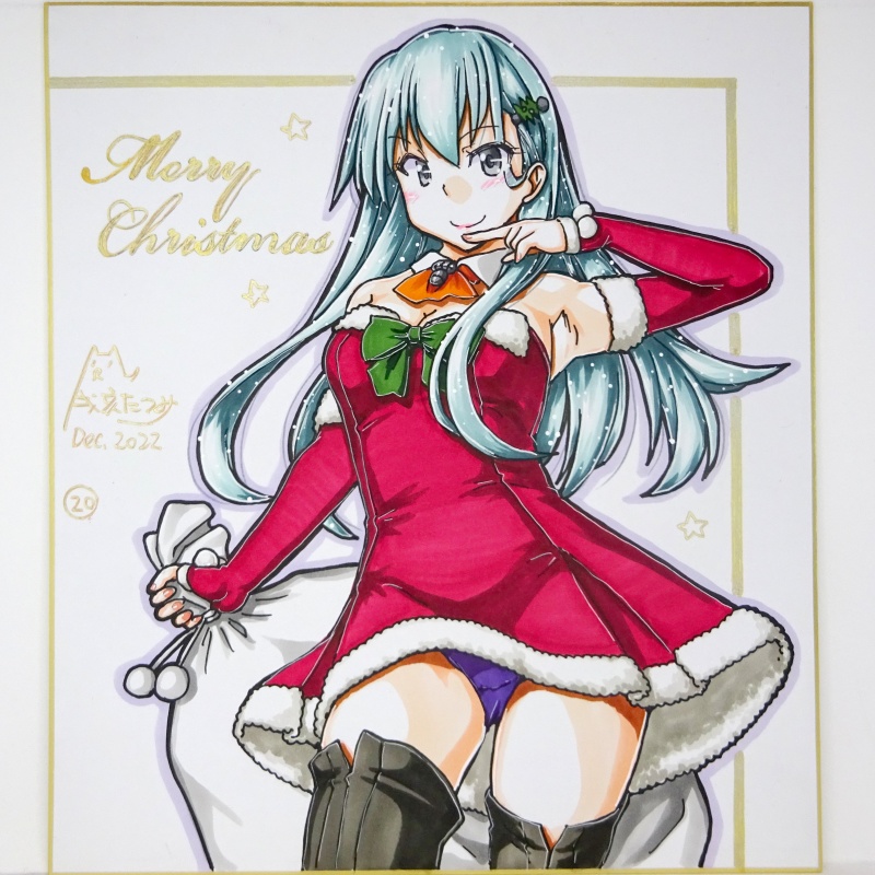 色紙 2022クリスマス鈴谷(1)~(27)