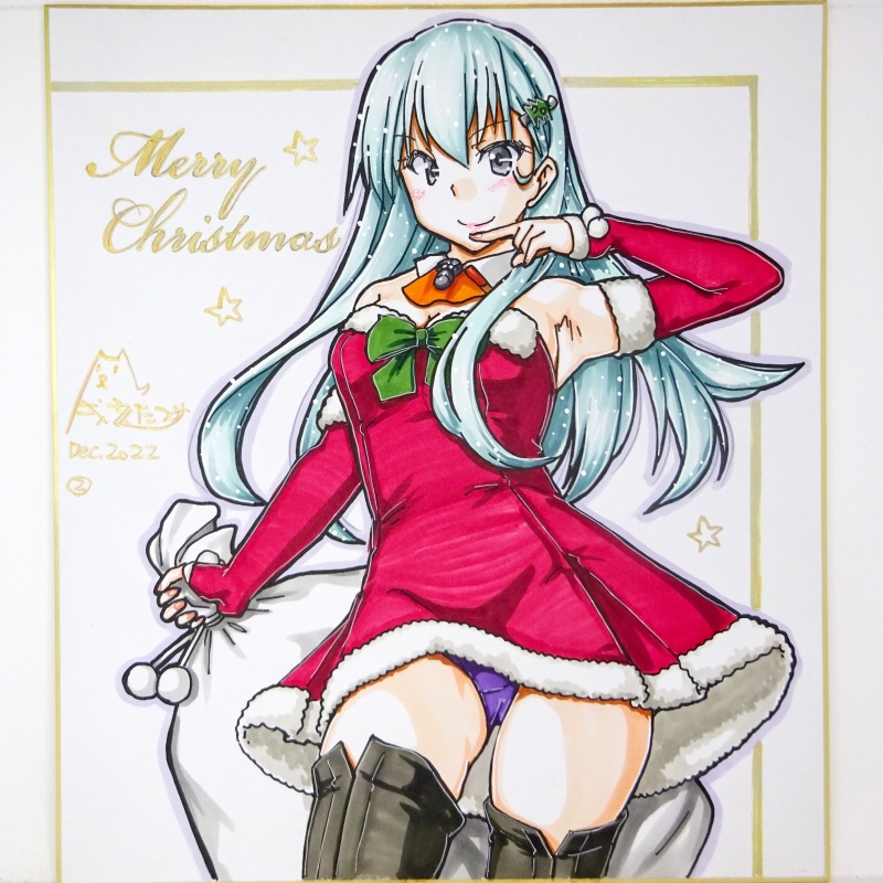 色紙 2022クリスマス鈴谷(1)~(27)