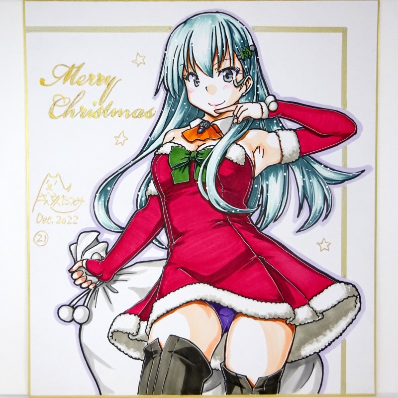 色紙 2022クリスマス鈴谷(1)~(27)