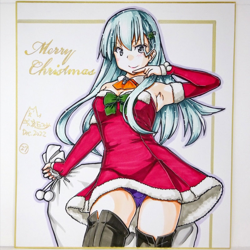 色紙 2022クリスマス鈴谷(1)~(27)