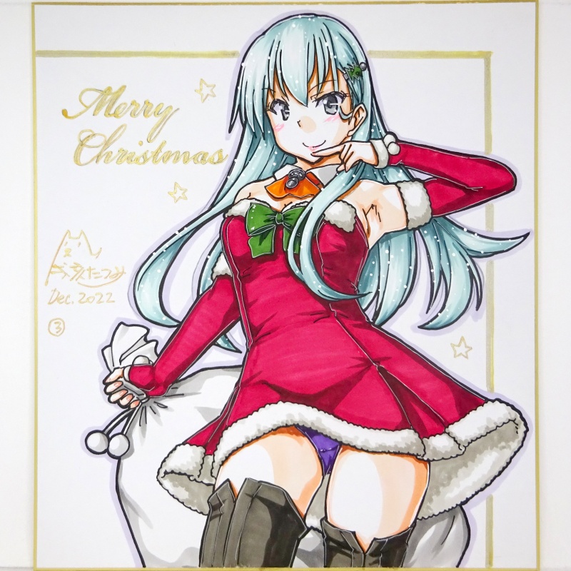 色紙 2022クリスマス鈴谷(1)~(27)