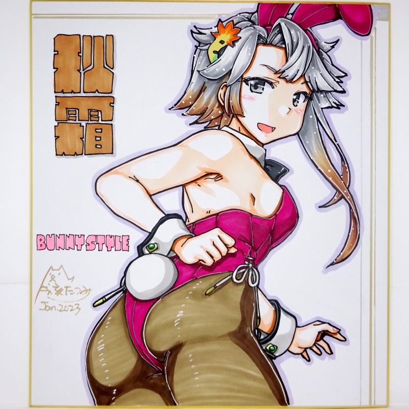 色紙 秋霜バニー