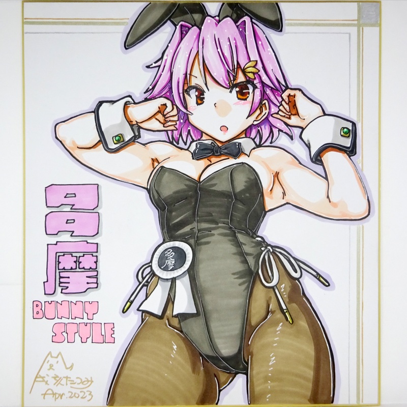色紙 多摩バニー