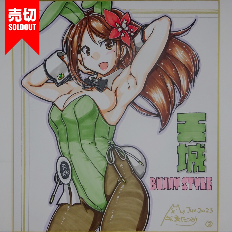 色紙 天城バニー(5)