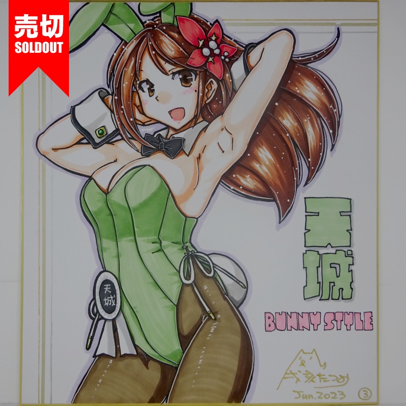 色紙 天城バニー(5)