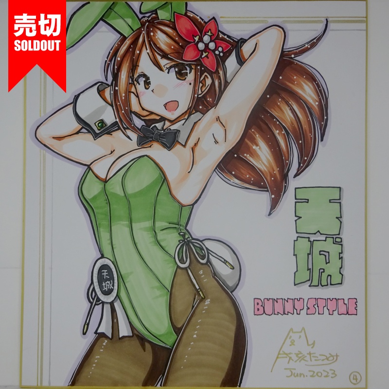 色紙 天城バニー(5)