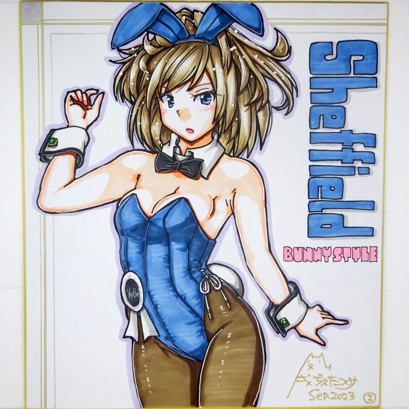 【終了】色紙 シェフィールドバニー(3)