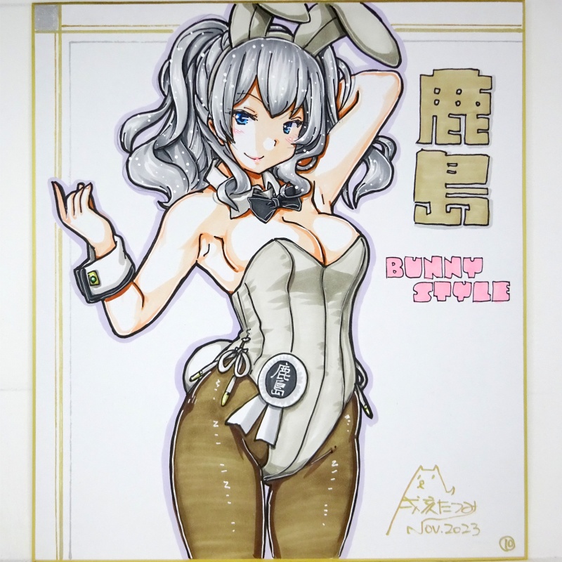 【終了】色紙 鹿島バニー(10) 