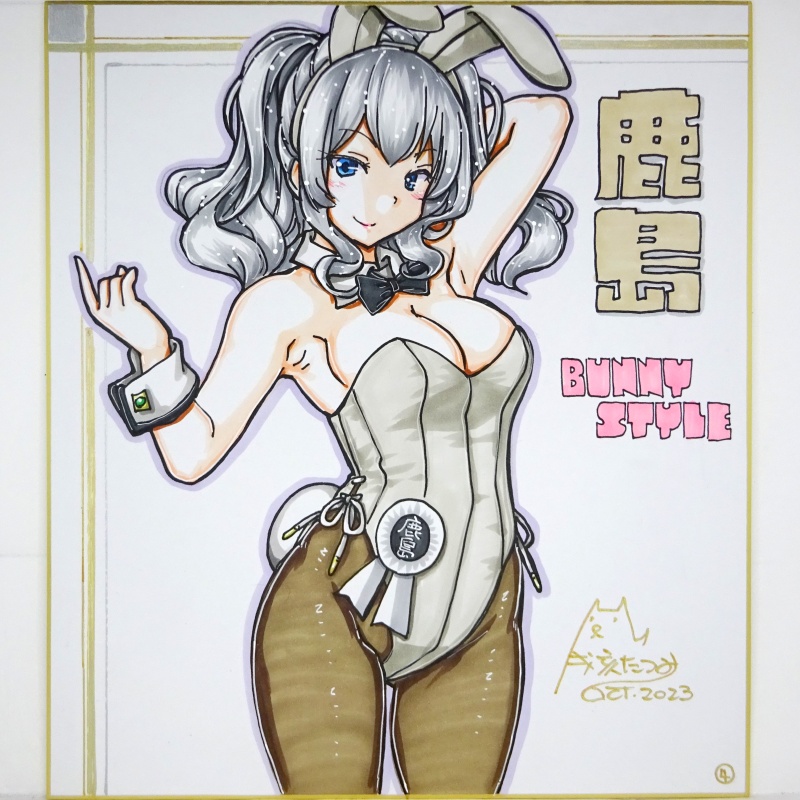 【終了】色紙 鹿島バニー(10)