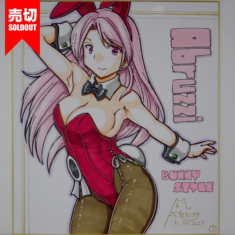 【終了】色紙 アブルッツィバニー(4)