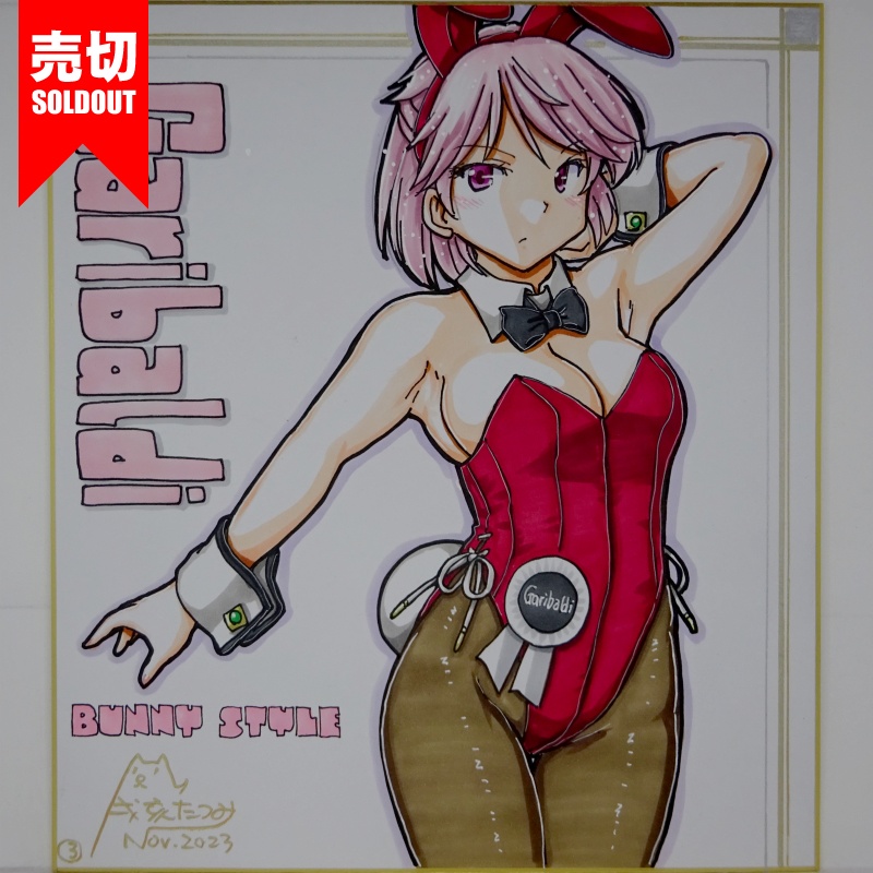 【終了】色紙 ガリバルディバニー(4)