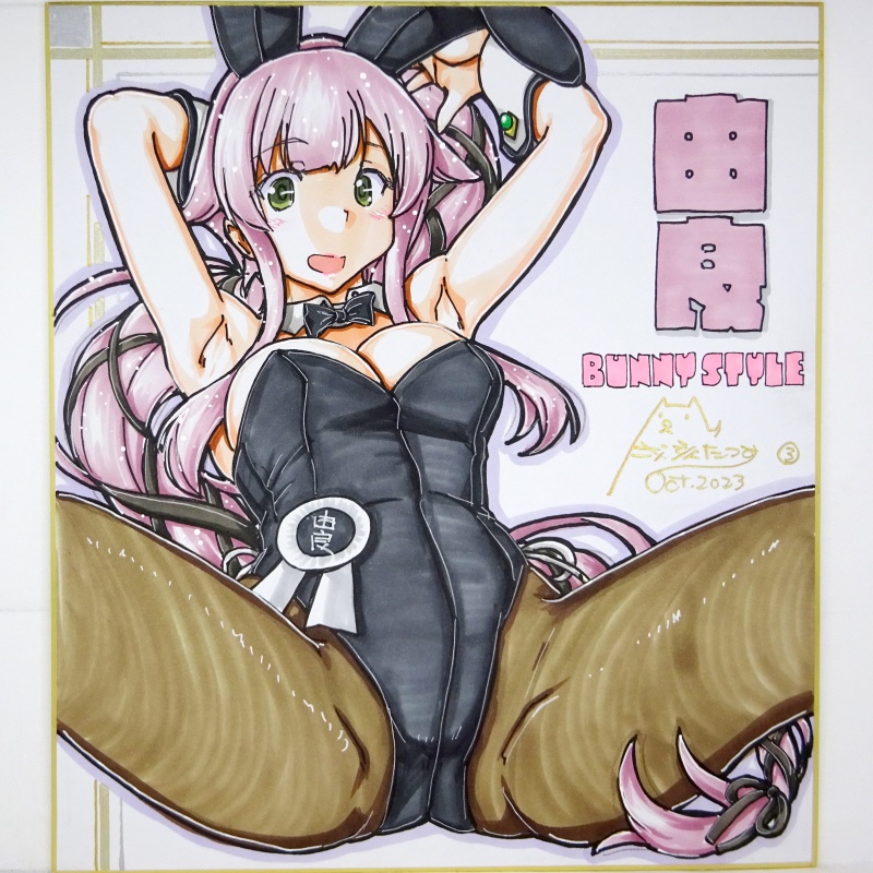 色紙 由良バニー(4)