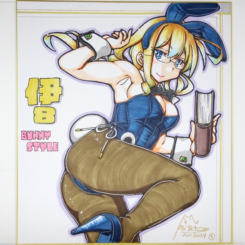 【終了】色紙 伊8バニー(5)