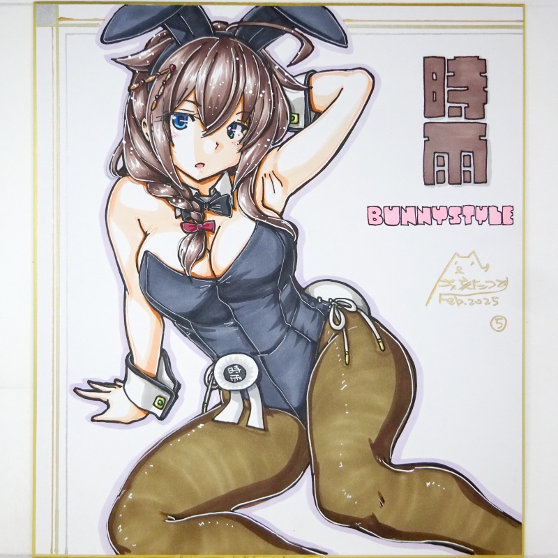 【終了】色紙 時雨バニー(5)