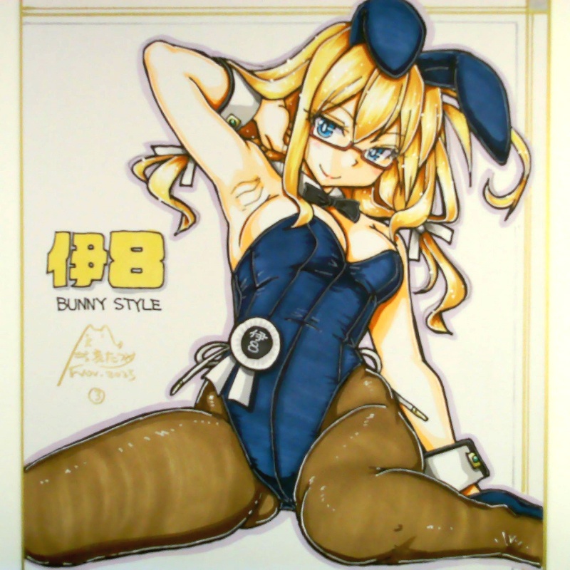 色紙 伊8バニー(2)