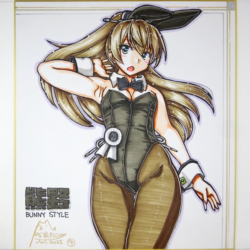 色紙 熊野バニー(9)
