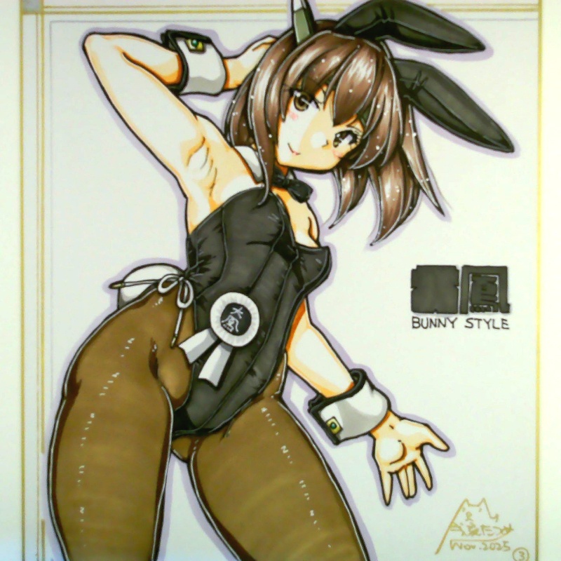 色紙 大鳳バニー(3)