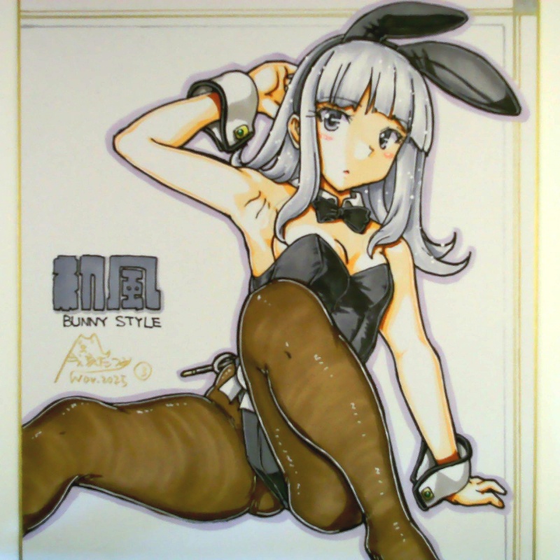 色紙 初風バニー(3)