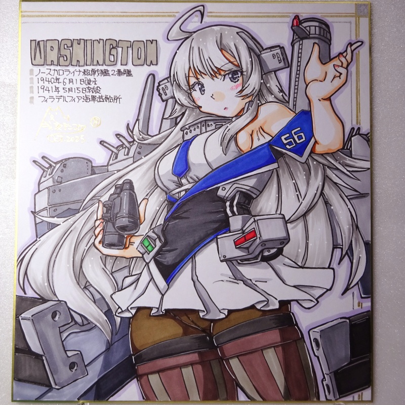 色紙 ワシントン(8)
