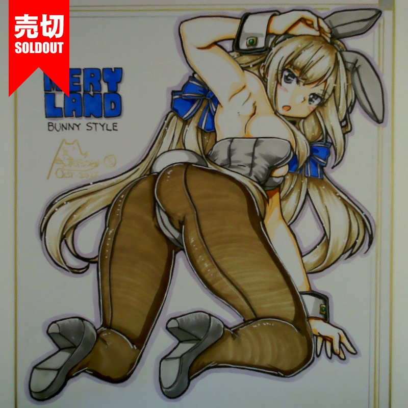 【終了】色紙 メリーランドバニー(6)