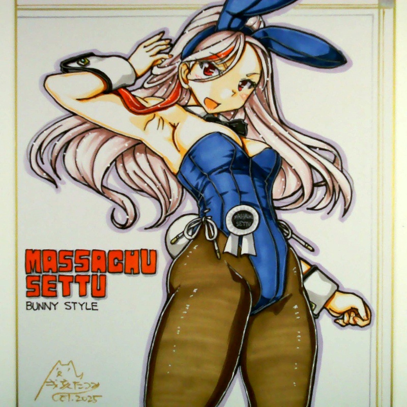 色紙 マサチューセッツバニー