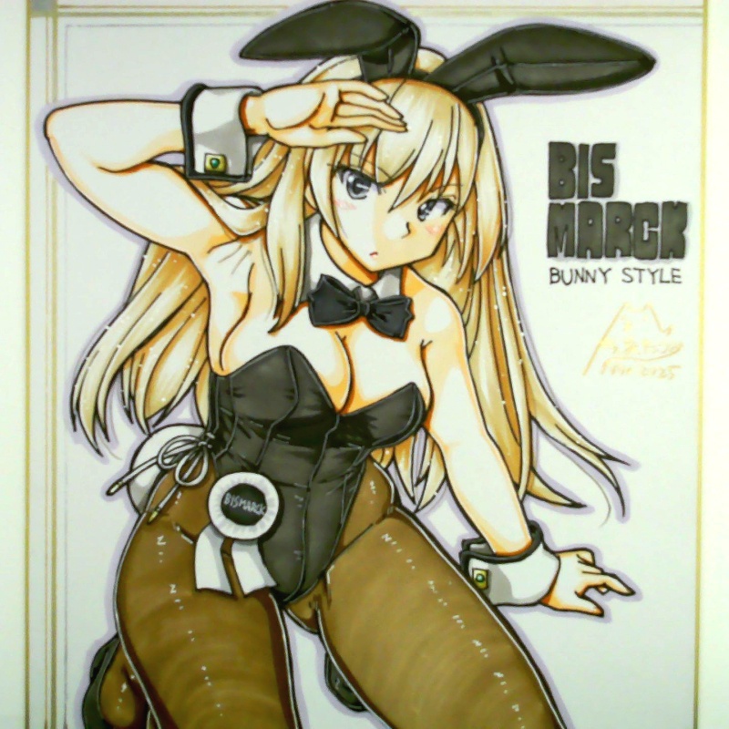 色紙 ビスマルクバニー