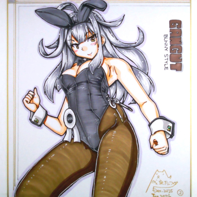色紙 ガングートバニー(2)