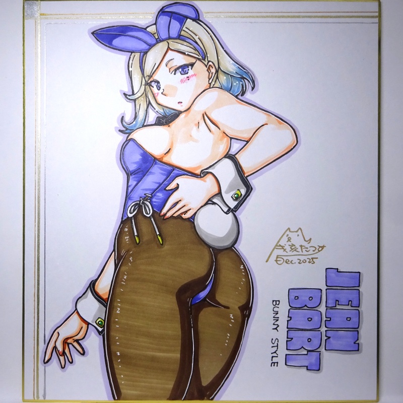 色紙 ジャンバールバニー