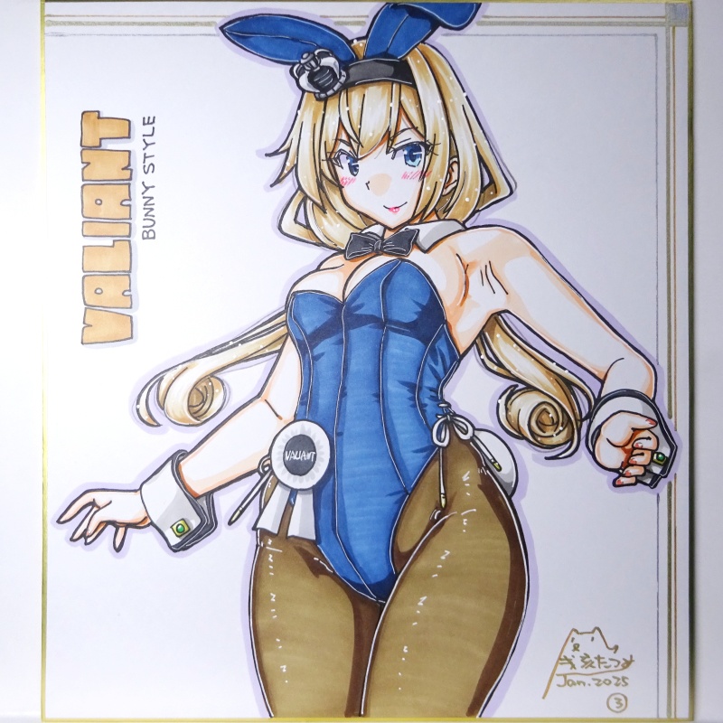 【終了】色紙 ヴァリアントバニー(3)