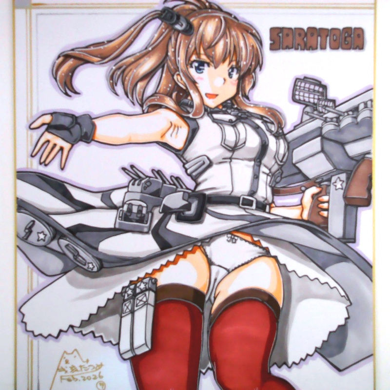 色紙 サラトガ（7）