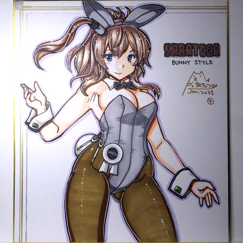 色紙 サラトガバニー(4)