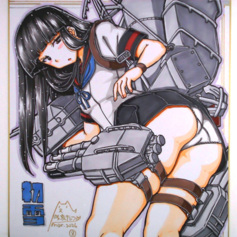 【終了】色紙 初雪(8)