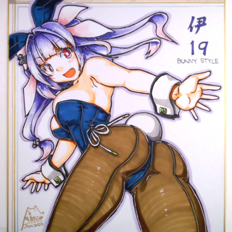 色紙 伊19バニー