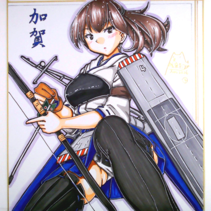 色紙 加賀(4)